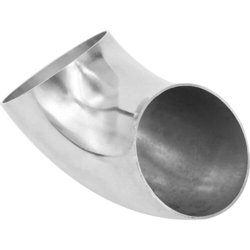 1PC Car 60mm Stainless Steel 90 Degree Bend Elbow Exhaust Pipe Fitting Stair