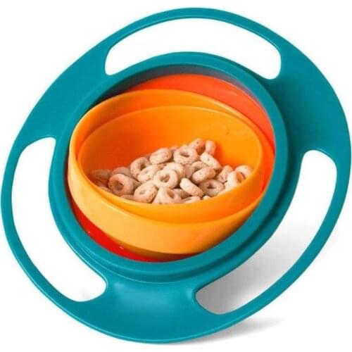 Universal Baby Spill-Proof Feeding Dish Baby 360 Degree Rotary Gyro Bowl Baby Novelty Umbrella Bowl Rotate Bowl Baby Tableware