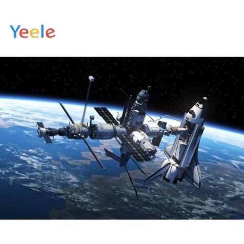 Yeele Vinyl Earth Universe Space Station Children Birthday Party Photograph Backdrop Boy Photocall Background For Photo Studio