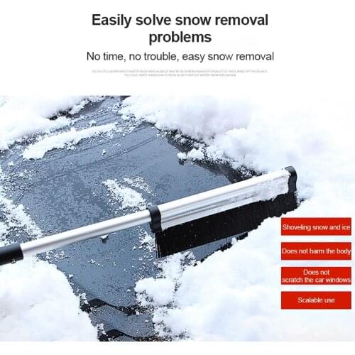 Extendable car Ice Scraper Winter Windshield Snow shovels Extendable Stainless Steel Snow Remover Cleaner Brush car accessor
