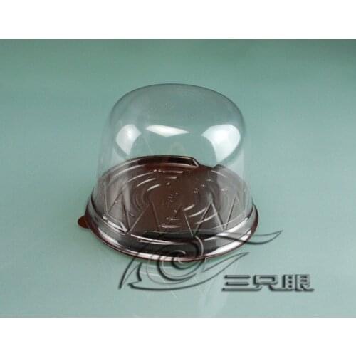 100pcs/lot) Dome Cake Container Disposable Plastic Blister Box For Bakery Packing Baking Packaging Wedding Decoration ATE05