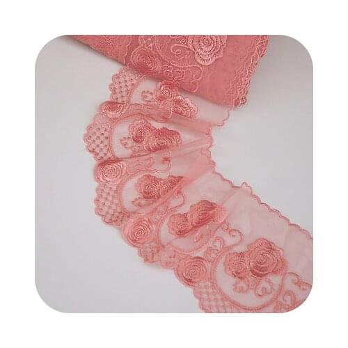 2 Meters Soft Mesh Small Flower Embroidered Lace Decoration Accessories Lace Trim 11cm Width