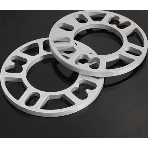 2Pcs Universal 10MM Alloy Aluminum Wheel Spacers Shims Plate Fit 4 / 5 Stud