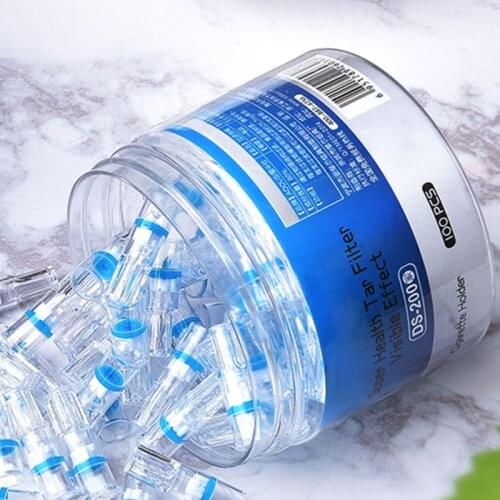 20Pcs/Set Disposable Smoking Filter Tobbaco filters Reduce Tar Filtration Cleaning Holder Cigarette Holders Converter Men gifts