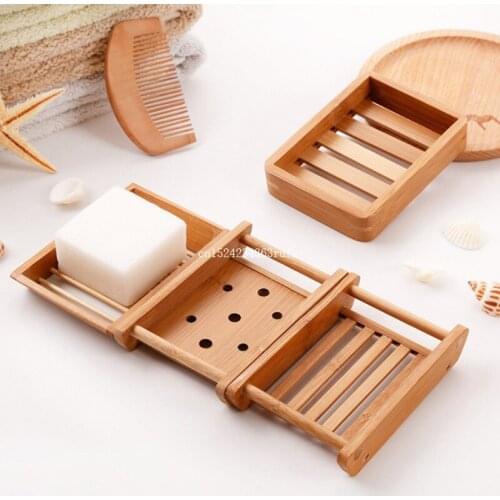 200pcs Soap Dish Handmade Soap Box Containers Natural Wood Soap Holder Case Bath Accessories Free Shipping