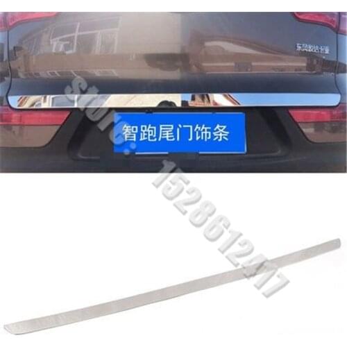 2011-2017 for KIA Sportager High quality stainless steel Rear Trunk Lid Cover Trim trunk trim highlight bar