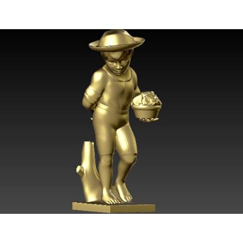 3D model for cnc 3D carved figure sculpture machine in STL file