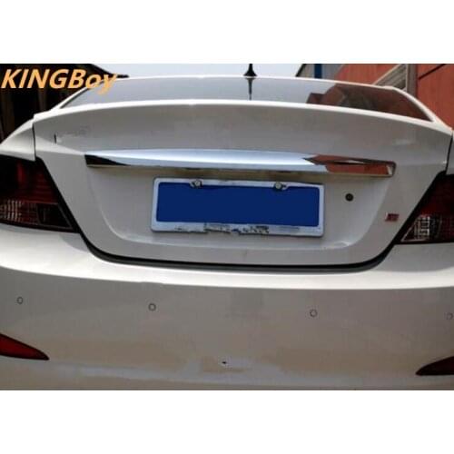ABS Chrome Rear Trunk Lid Cover Trim2010-2014 For Hyundai VERNA/Solaris