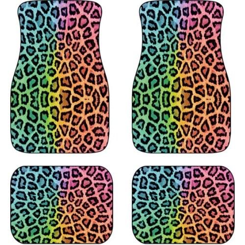 Car Auto Floor Mats Women Men 4-Piece Full Set All Weather Universal Front & Rear Automotive Floor Mat Fit For SUV Sedan Truck