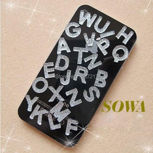 Free Shipping 1 set(26pcs) A-Z Letter/Alphabet Flaback Resin Beads,Resin Cartoon For DIY Decoration