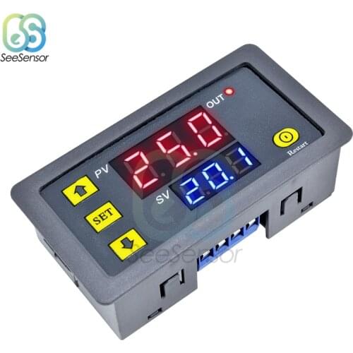 DC 12V AC 110V 220V Digital Time Delay Relay LED Display Cycle Timer Control Switch Adjustable Timing Relay Time Delay Switch