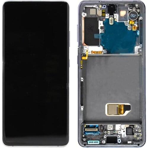 For Samsung Galaxy S21 Lcd G991 G990F/DS with Frame Display Touch Screen Digitizer For Samsung s21 Plus LCD G996 G9960 G996F