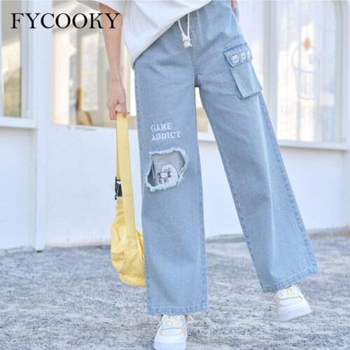 FYCOOKY Womens Ripped Jeans