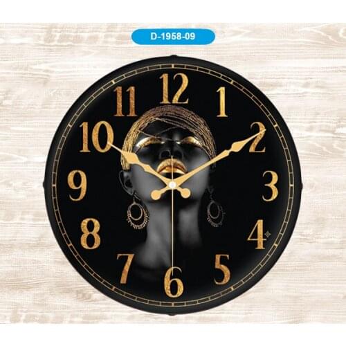 Galaxy D-1958-09 Bombe Mica Glass Wall Clock ARABIC DAUGHTER 2
