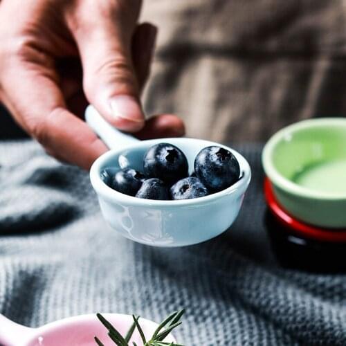 Creative Japanese Handle Mini Small Porcelain Dish Seasoning Sauce Vinegar Dish Dip Dish Ceramic Seasoning kitchen dining & bar
