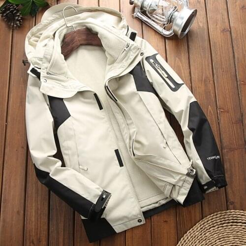 Jackets three-in-one two-piece outdoor fleece breathable mountaineering clothing men and women outdoor warm jacket thickening552