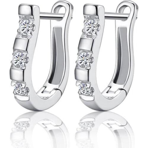 Hot Fashion Jewelery U-earrings Beautiful Earrings Crystal Earrings Women Girls Party Wedding Jews New Product Launch