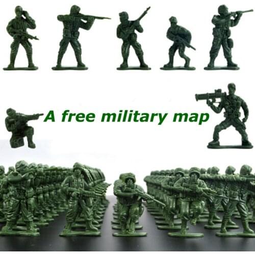 SoldierModel Set Building Blocks Doll Action Figures Sand Table Toys Plastic Collective Model Toys For Kids Military Gift
