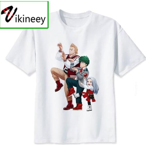 New Boku No Hero Academia Plus Ultra! Lines Tshirts Camisas Fashion My Hero Academia Anime T Shirt Short Sleeve Tops