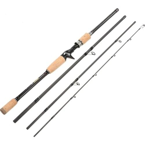 Portable Baitcasting Spinning rod Fishing Rod Medium Rod Fishing Protective Bag 4 Sections Fishing Carbon Fiber