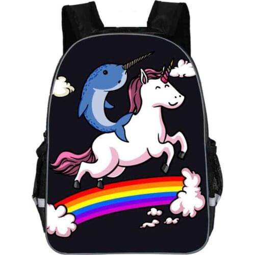 Unicorn Backpack Dab Small Pony Rainbow Horse Teenagers Boys Girls Toddler Animal Kid School Book Bags Man Woman Mochila Bolsa
