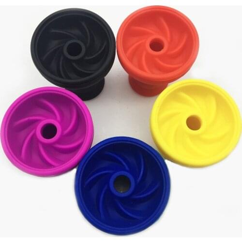 Silicone Shisha Hookah Bowl Silicone Head With Metal Tray For Shisha Tobacco Charcoal Holder Hookah Bowls