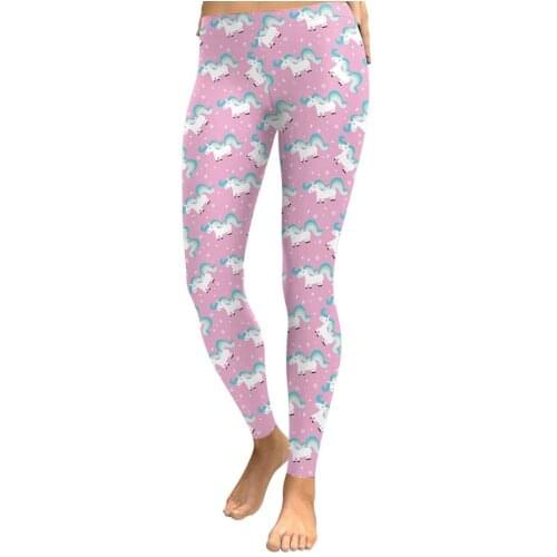 SzBlaZe Brand New unicorn 3d Digital printing Fashion Leggings Slim Lovely Pencil Pants Womens Summer Pant Anime Cute Costume