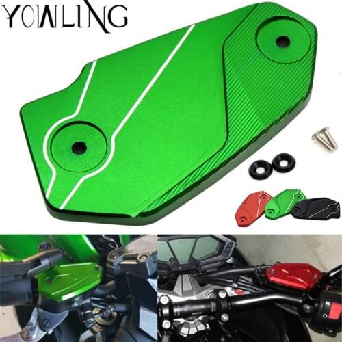 Z800 Z900 CNC Cylinder Rear Fuel Brake Fluid Reservoir Cover Tank Cap Cylinder For Kawasaki Z900 z800 2013 2014 2015 2016 2017