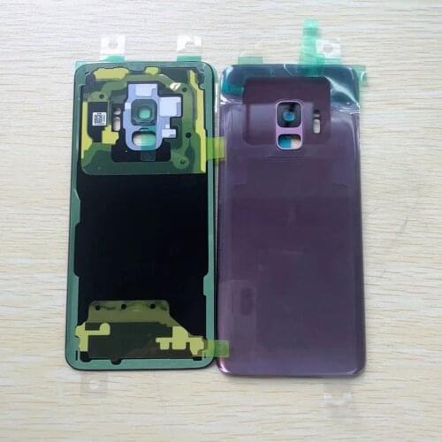 Rear Battery Door Case For Samsung Galaxy S9 G960 S9 Plus G965 s9+ Back Glass Housing Cover With Fingerprint waterproof adhesive