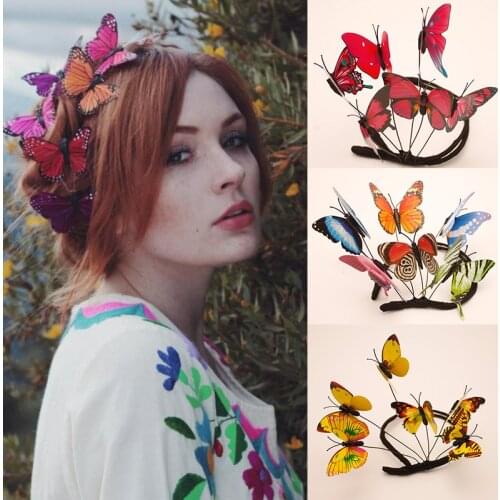 Korean Fashion Butterfly Hair Stick for Women Hairclip Ladies Sweet Hairpin Headdress Simple Trend Hairgrips Hair Accessories