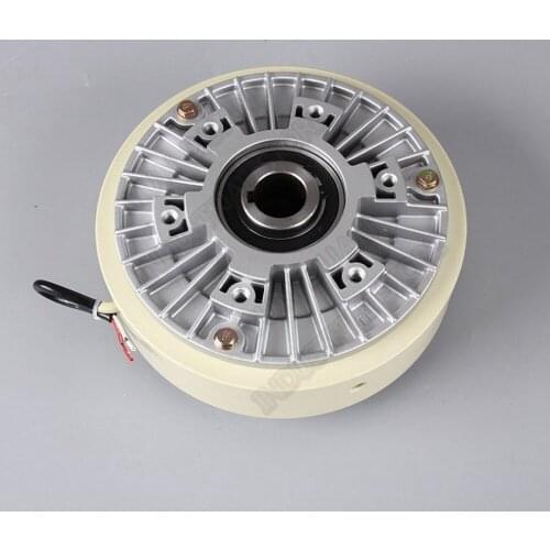 200Nm 20kg DC 24V Hollow Shaft 1000RPM Magnetic Powder Brake Unwinding For Tension Control Continuous Sliding Simulated Load