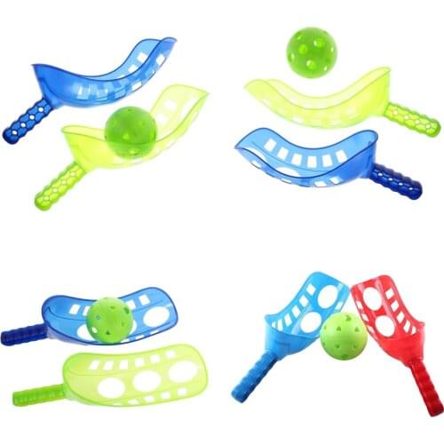 4 Pair of Fun Air Scoop Ball Toss and Catching Game Child Family Summer Garden Outdoor Activity Yard Fun Sport Game Toy Play Fun