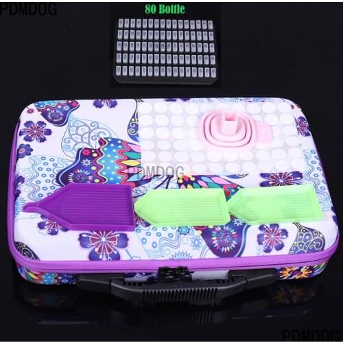 20/40/80 Bottles Diamond Painting Accessories Tool Carry Case Box Container Diamond Storage Bag Case Diamond embroidery