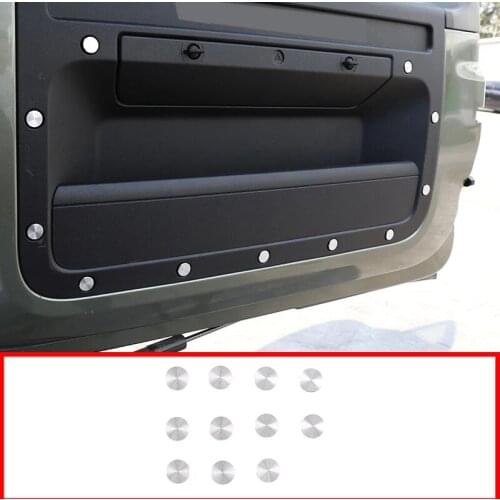 Aluminum Alloy Car Styling for Land Rover Defender 110 130 2020-2021 Car Door Screw Protection cover Stickers Car Accessories