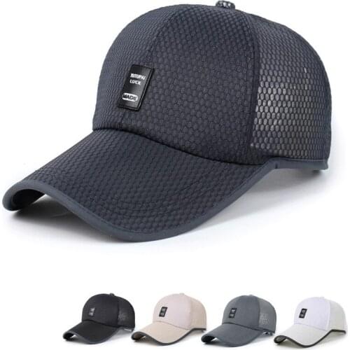Full Breathable Mesh Baseball Caps Summer Dad Hats Mens Simple Sports Caps Women Fashion Casual Adjustable Sun Hat 2021new