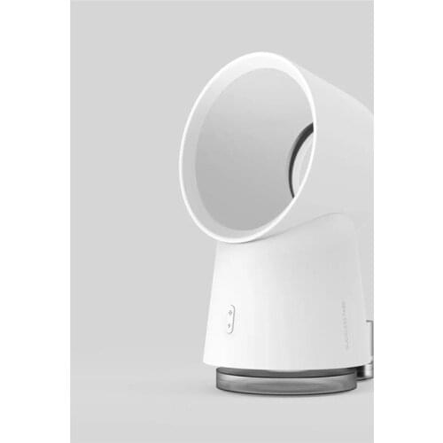 Bladeless Humidifier Fan Mini USB Water Spray Mist Maker Desk Air Cooling Fan with LED Night Light for Home Office