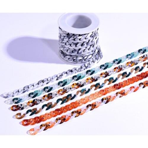 Geometric Fashion Acrylic Glasses Chain for Women Eyewear Reading Sunglasses Hanging Neck Chain Lanyard Holders Strap