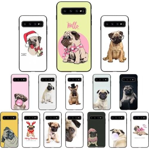 Carlino Pug Dog Puppy Phone Case For Samsung A40 A31 A50 A51 A71 A20S S8 S9 Plus note 20 ultra