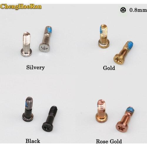 ChengHaoRan 1pcs Torx 5 Point Star screw Pentacle Dock Bottom Connector ScrewS for iphone 5 5S SE 6 6 PLUS 6S 6S PLUS 7 7 PLUS