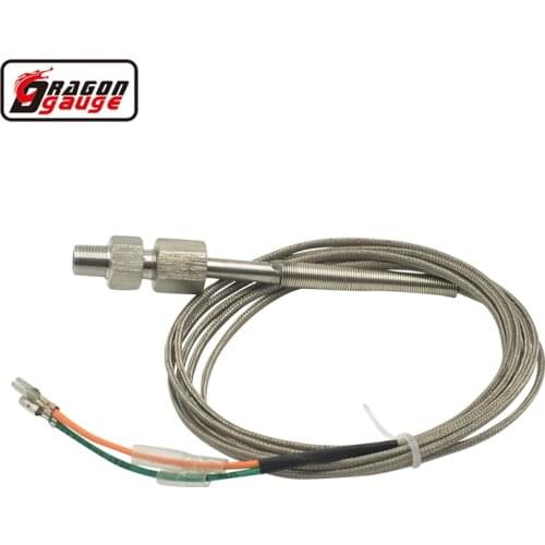 Dragon gauge Exhaust gas CarTemp sensor 2m EGT K Type Thermocouple Probe Temperature Sensors Threads Temp Sensor Gauge