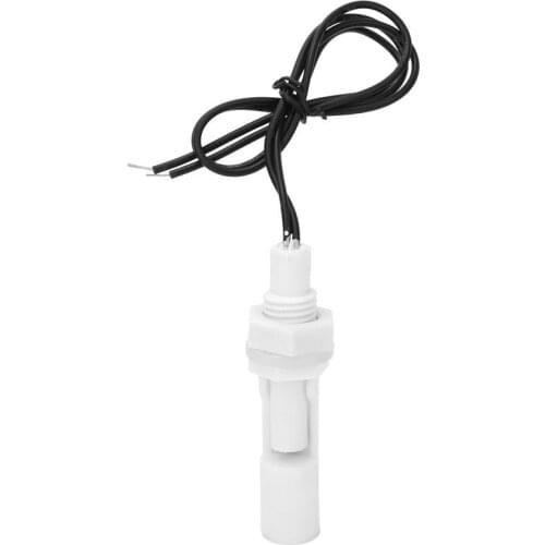 2Pcs Liquid Level Sensor Water Level Sensor Float Switch Side Mounted White PP Plastic 16mm DC0 110V Float Switch