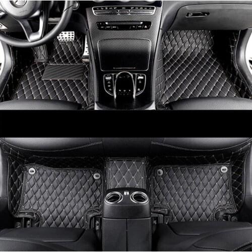 For SsangYong rexton w car styling accessoires leather car floor mats 2014-2020 2019 2018 2016 2015 rug carpet