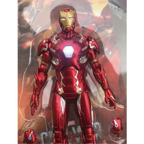 23Cm Marvel Action Figure Iron Man Models Toys Anime Figure Periphery Toys Figurine Ornaments Iron Man Collectible Toy for Boy