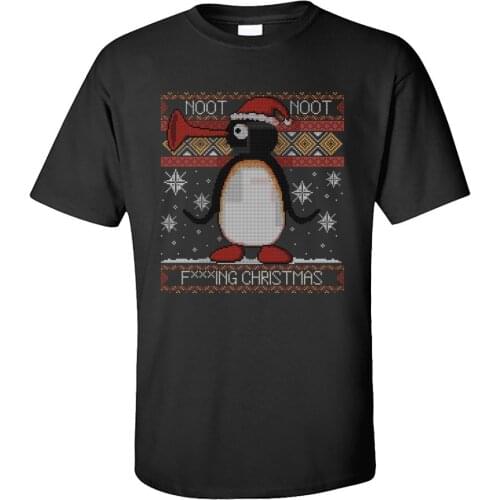 Tops T Shirt Men Noot Christmas Tee-Shirts Geek Xmas Gift Tshirt Summer/Fall Wholesale Short Sleeve 100% Cotton Clothes