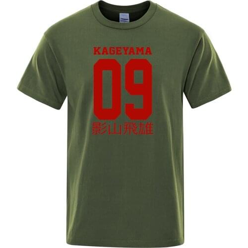 Anime Haikyuu Kageyama Tobio #9 Printed Tshirts MenS Creative Cool T-Shirt Fashion Comfortable Top Vintage Soft Mens Tshirts