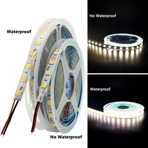 5M DC12V 60LEDs/m 120LEDs/m SMD 5050 Lamp tape White/Warm White/Red/Green/Blue/RGB/CCT Flexible LED Strip Light IP20/IP65
