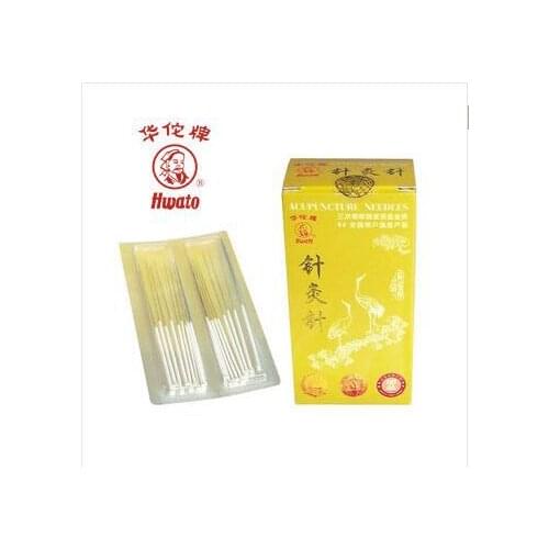 HTATO free shipping huatuo non-disposable Acupuncture needle silver surface acupuncure needle 200 pcs/boxes reusable