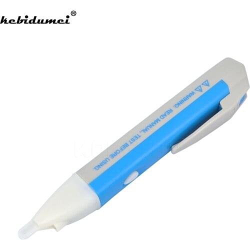 Kebidumei Portable Electric Marking Pen Sensitive AC Sensor Durable Voltage Detector Tester AC 90 1000V Testing LED Buzzer Alarm