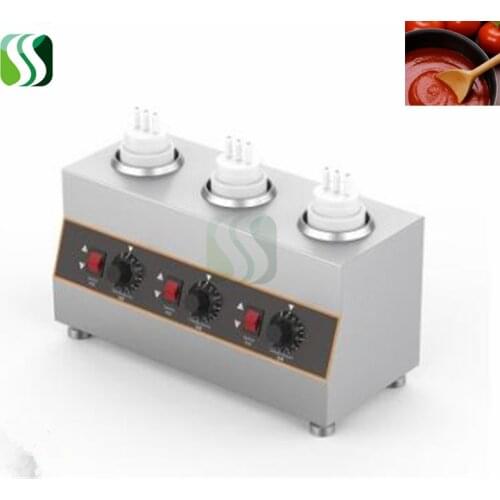 Commercial Chocolate Heater Sauce Warmer Electric Stainless Steel Soy Jam Heater jam wamer machine Bottles Sauce warming machine