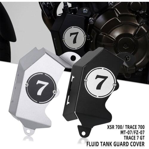 Motorcycle CNC BILLET COOLANT RESERVOIR COVER For YAMAHA TRACER 700 2016 2017 2018 2019 2020 2021 FLUID TANK GUARD COVER